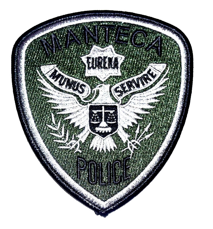 MANTECA – SWAT - CALIFORNIA CA Police Patch SUBDUED SCALE OF JUSTICE 1F