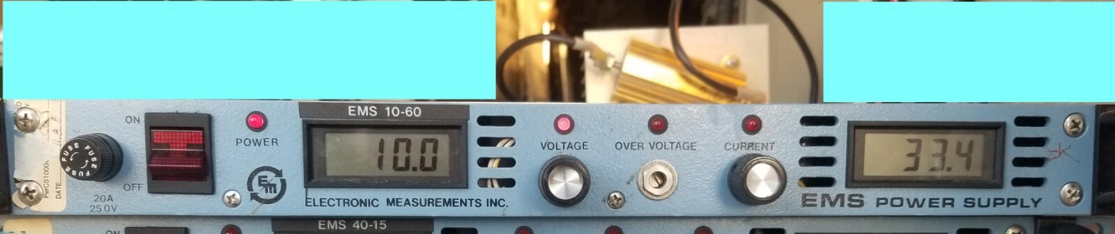 Adjustable DC Power Supply 10V 60A 600W LOAD TESTED! 1U (1.5" height) LCD displ.