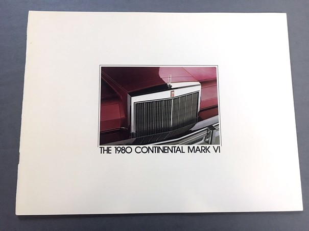 1980 Lincoln Continental Mark VI 24-page Original Car Sales Brochure Catalog