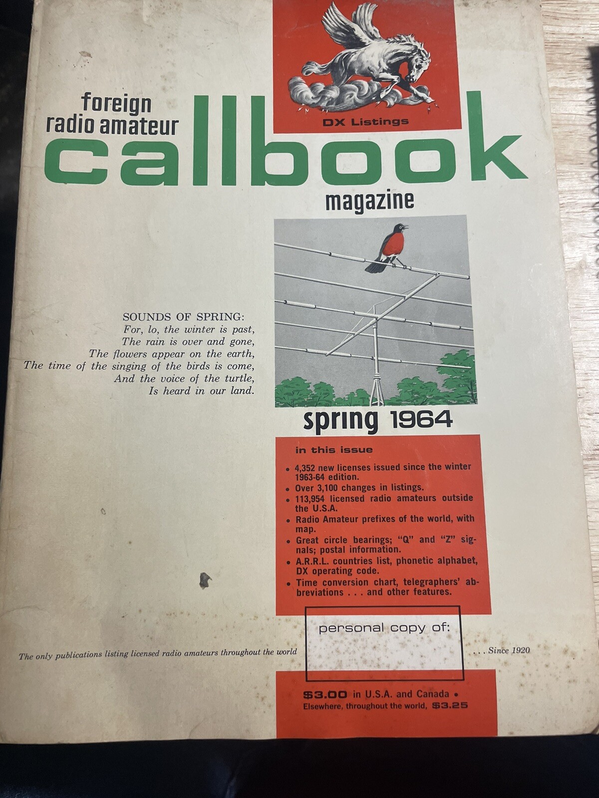 Spring 1964 Foreign Radio Amateur Callbook Magazine