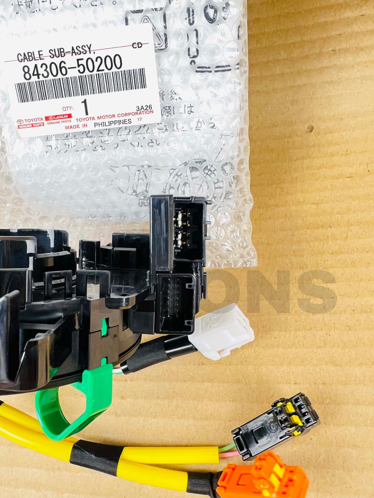 84306-50200 Lexus LS460 LS600h LX570 OEM Genuine Clock Spring Spiral Cable oem