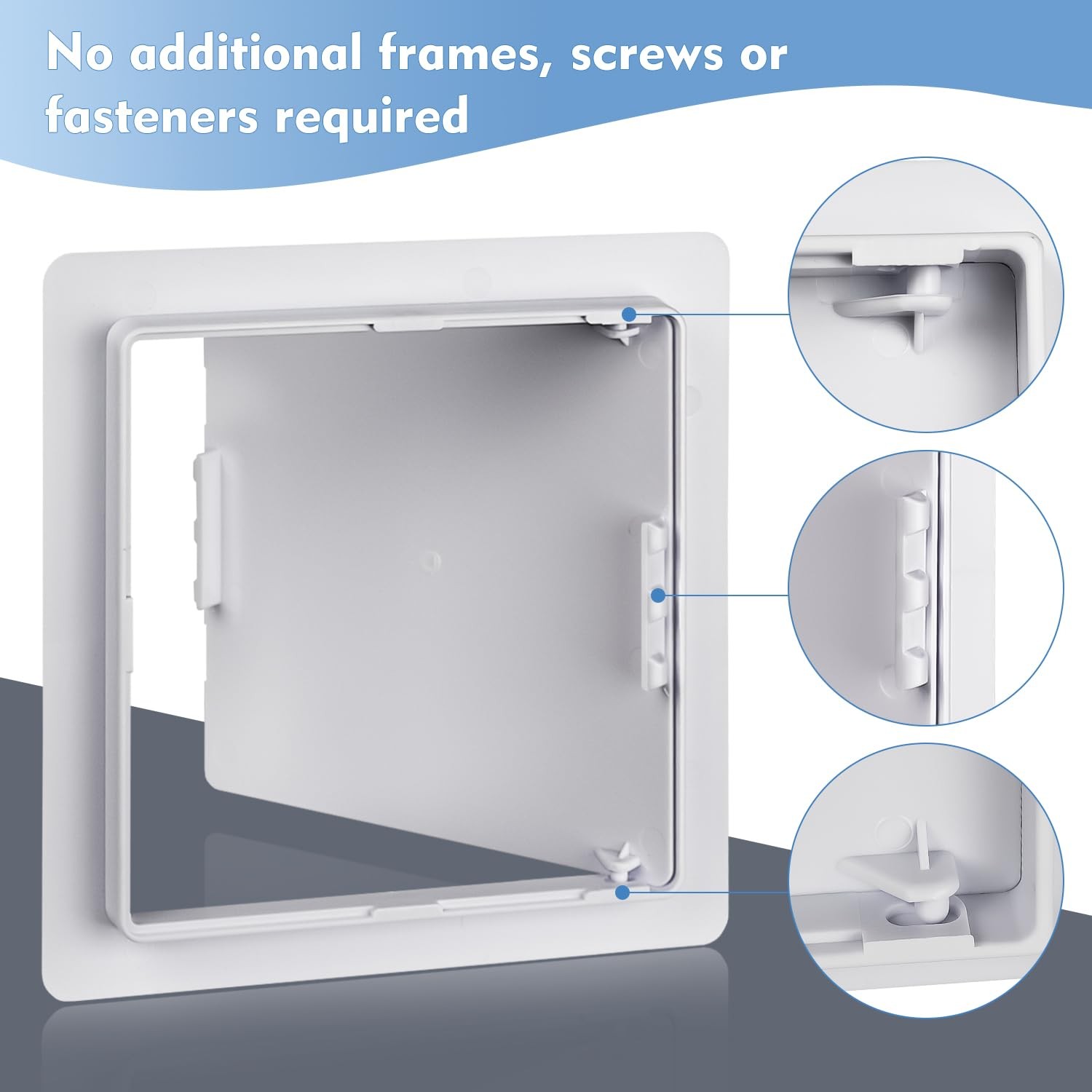 Access Plumbing Panel for Drywall Ceiling, 8x8 in Plastic Access Door, Wall H...