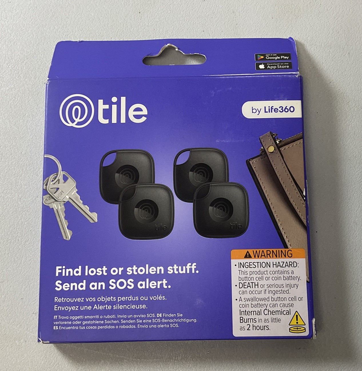 Tile By Life360  – Bluetooth Finders For Keys, Bags, And More. iOS And Android