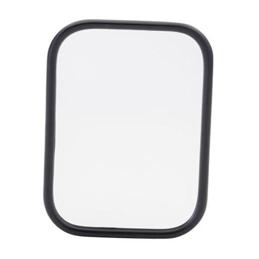 12073 Rolled Rim Mirror With Ball Swivel, Stainless Steel