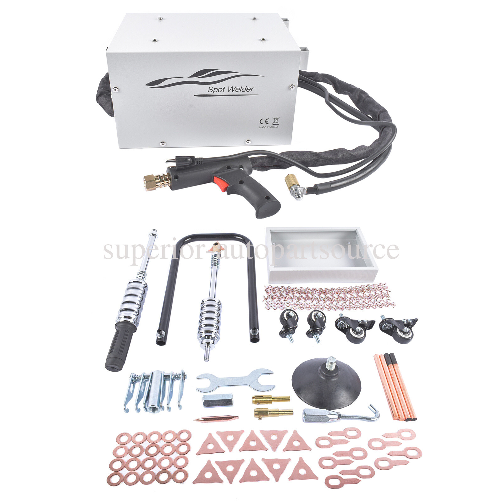 110V 60Hz Dent Puller & Spot Welder Kit for Auto Dent Removal 6 Welding Modes