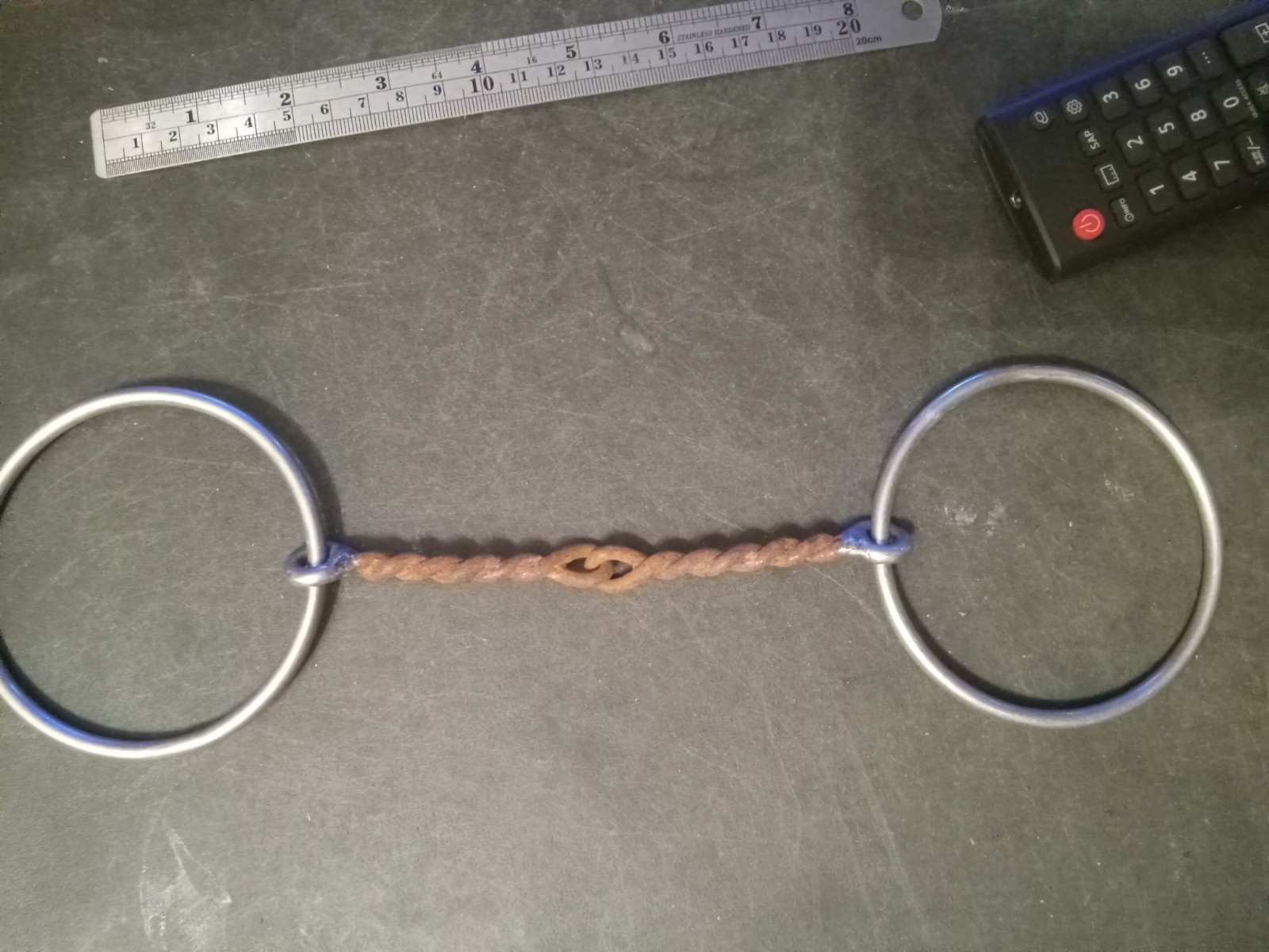 Loose ring snaffle bit twisted sweet iron mouth 5  in  bitmaster