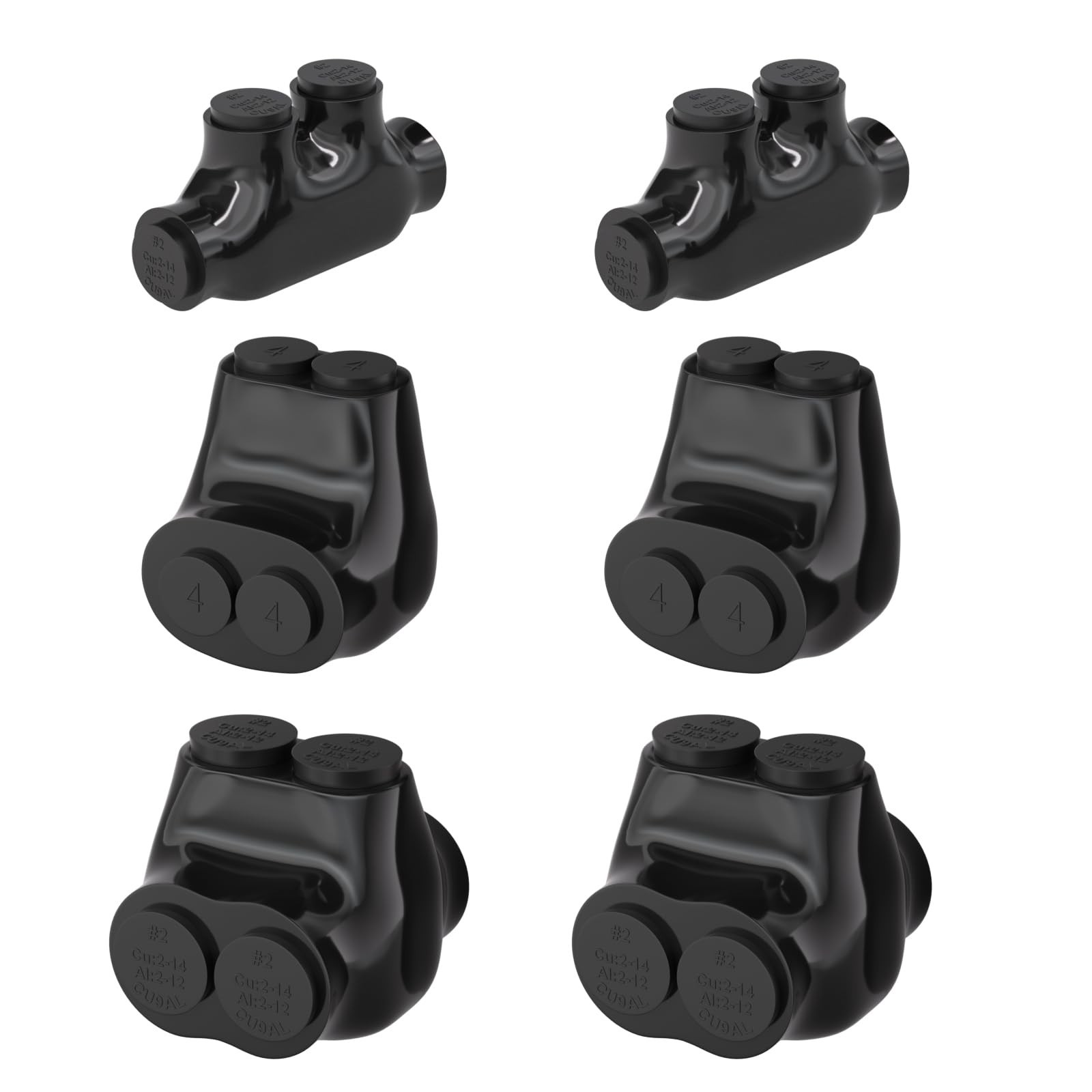 6 Pack 2 Port Insulated Multi Tap Connectors，Electrical Splice Connector,
