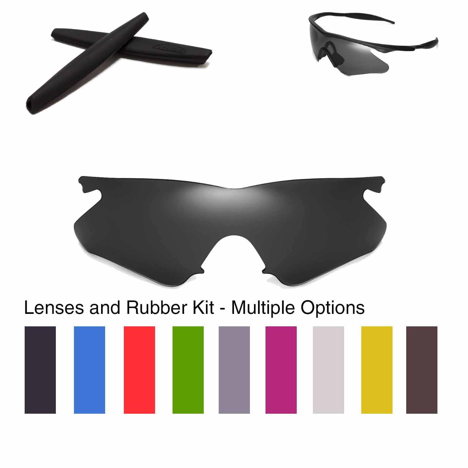 Walleva Lenses and Earsocks for Oakley M Frame Heater- Multiple Options