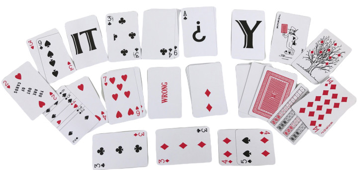 ROYAL UNIVERSAL UTILITY VARIETY GAFF DECK Blank Double Playing Cards Set Magic