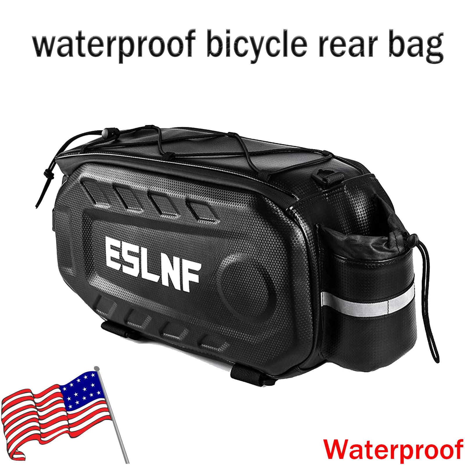 20L Large Capacity Adjustable Bike Seat Pack Waterproof and Durable PU Material