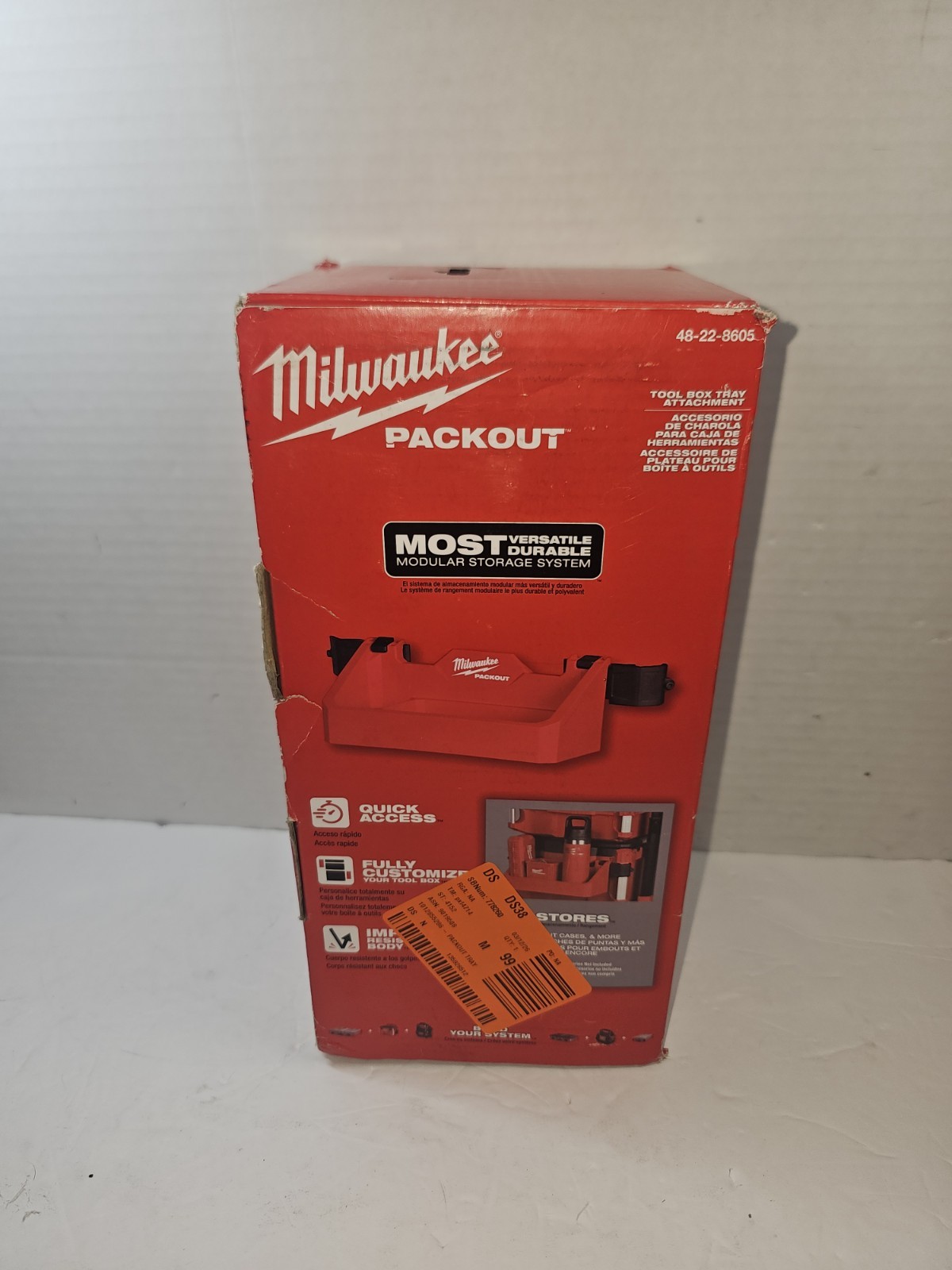 Milwaukee 48-22-8605 PACKOUT Tray Tool Box Rack Attachment