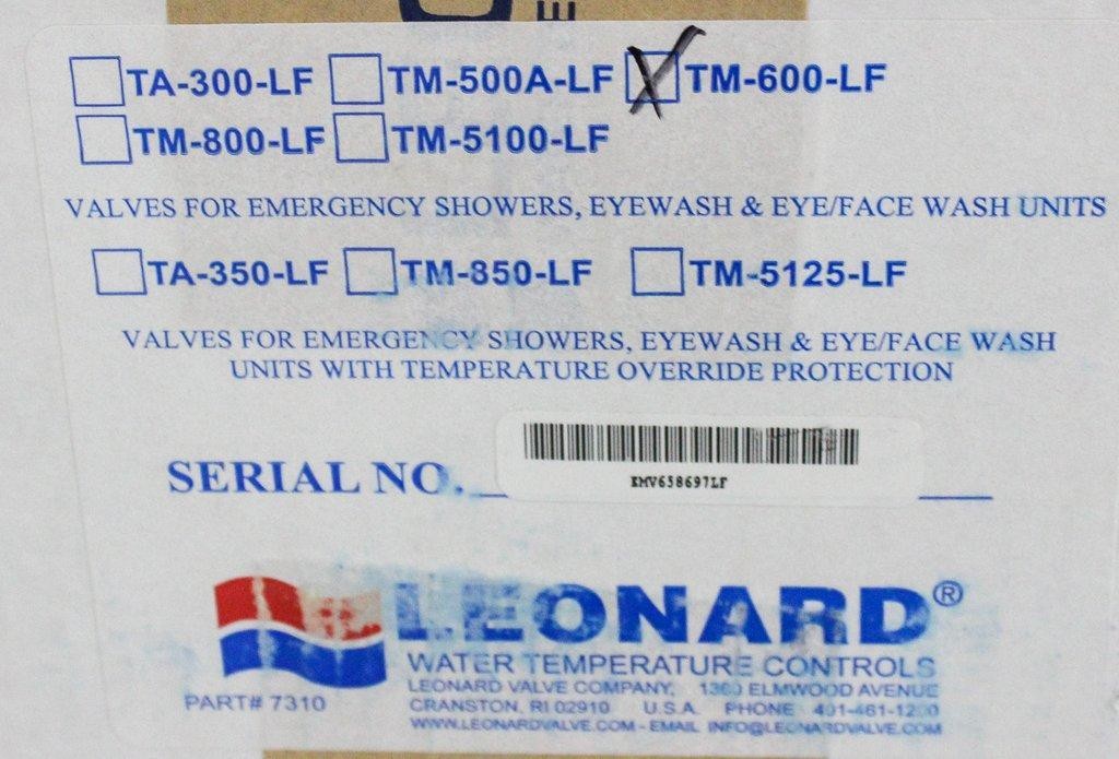 Leonard LF Single Drench Shower Valve TM-600-LF Thermostatic Mixing (3375202)