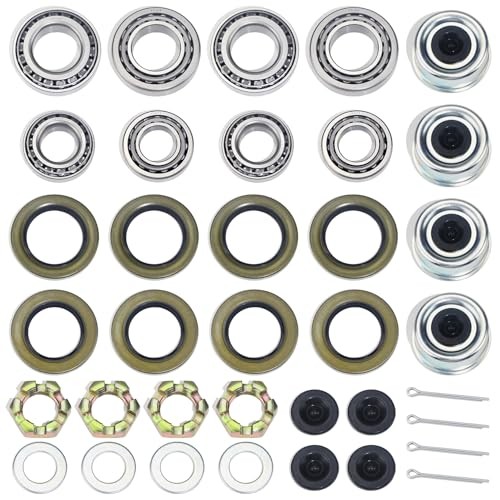 4Sets 25580 15123 Trailer Axle Hub Bearings Kit, 4Set 25580 15123 Bearing Kit