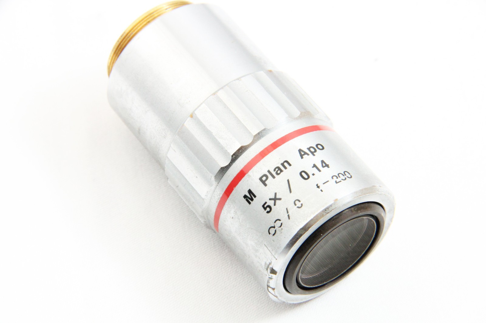 Mitutoyo M Plan Apo 5x 0.14 Infinity / 0 Microscope Objective Lens Tested #5753