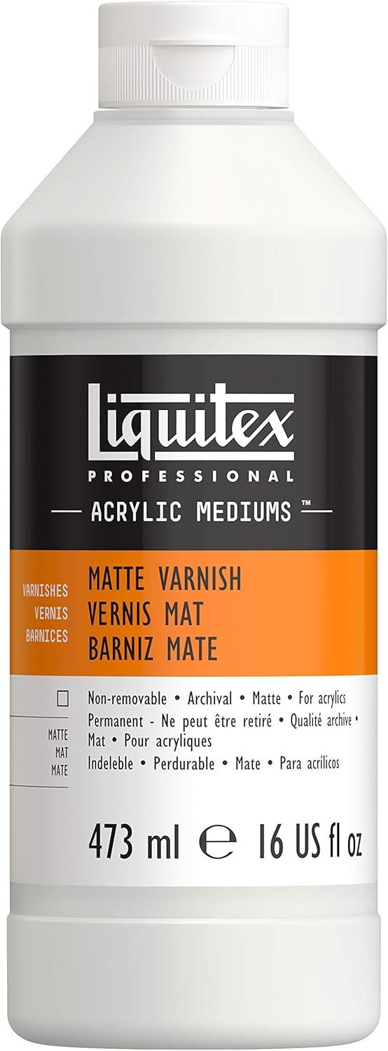 Liquitex Professional Matte Varnish, 473ml (16-oz) 16 Fl Oz (Pack of 1),