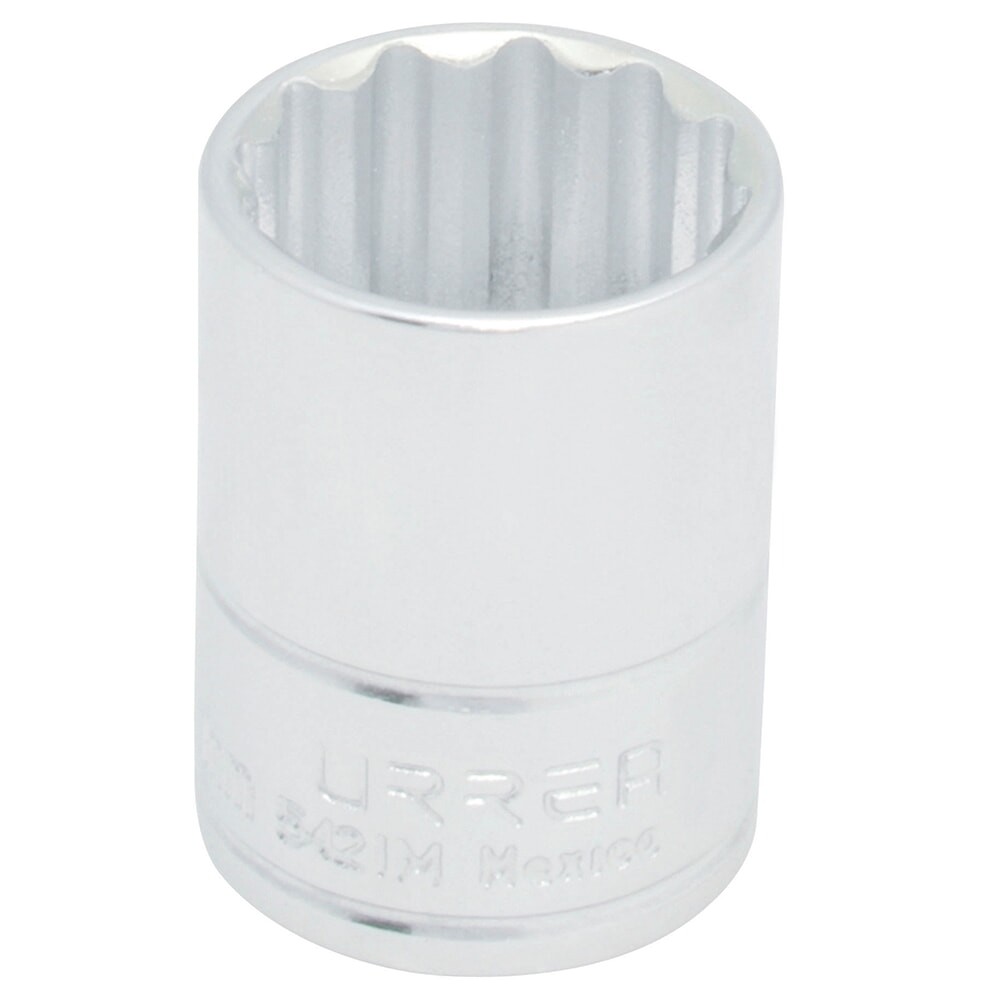 URREA 5427M 1/2" Drive Chrome Standard Socket 12 Point 27 mm
