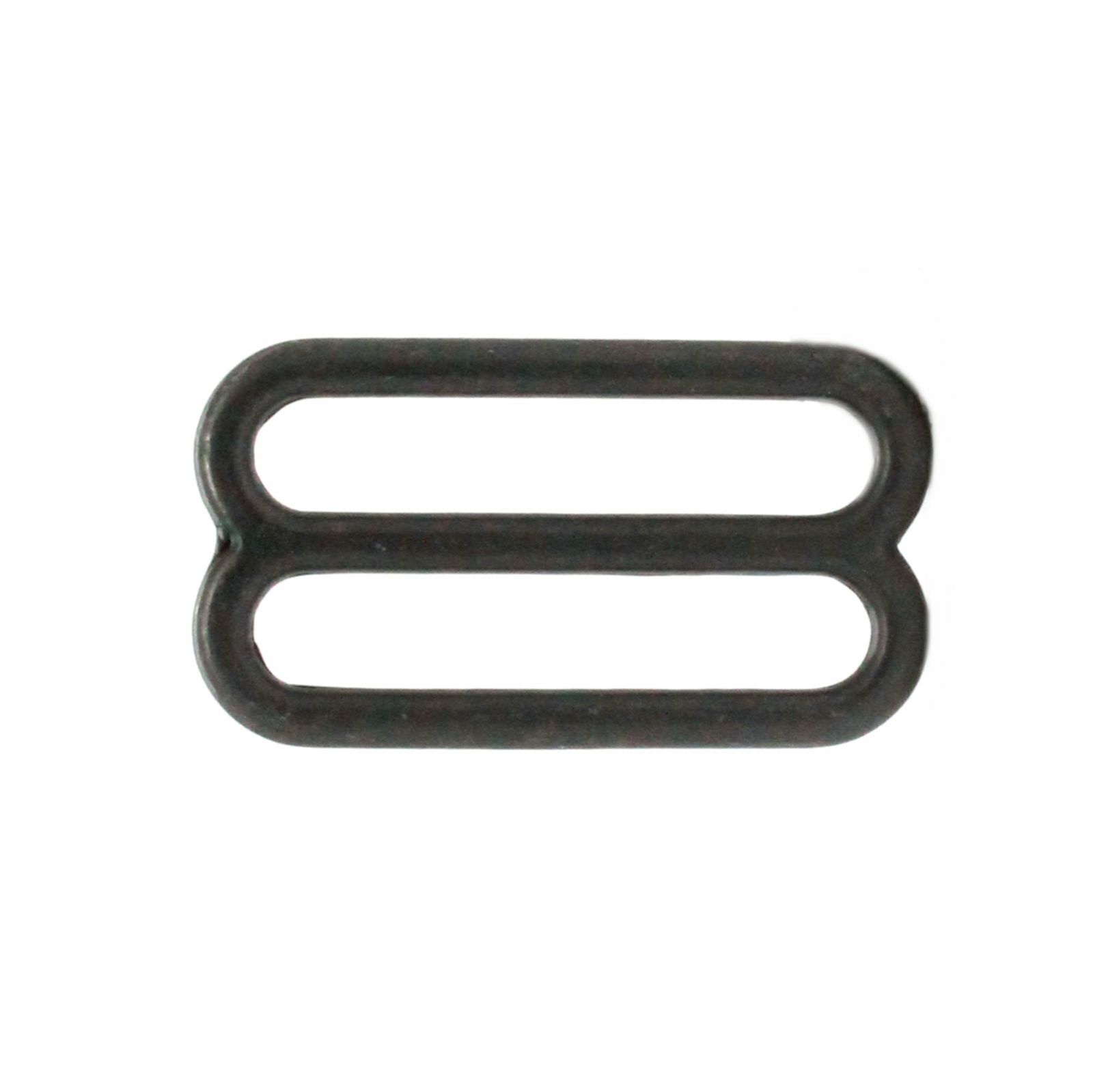 Double Loop Strap Metal Adjuster 1.25 Inch Black Plate 20114-13