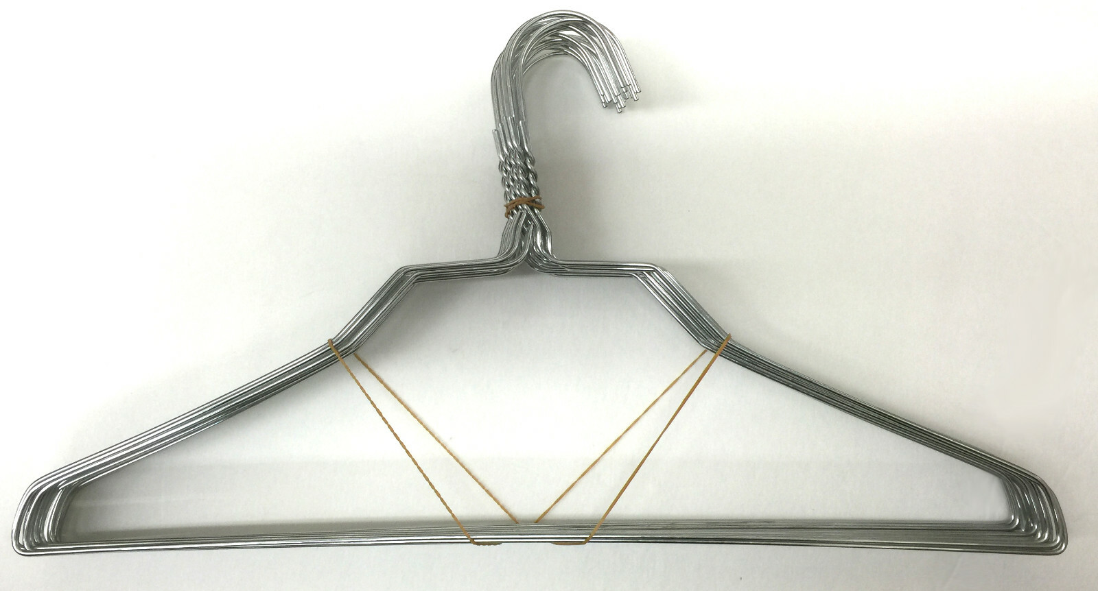 50 PCS Silver Color Metal Wire Clothes Garment Shirt Hangers 16" 13G