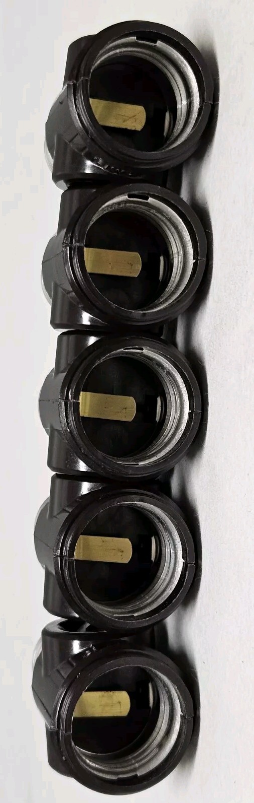 5x Keyless Socket Adapters With Two Polarized Outlets 660w- 125V Brown - Cooper