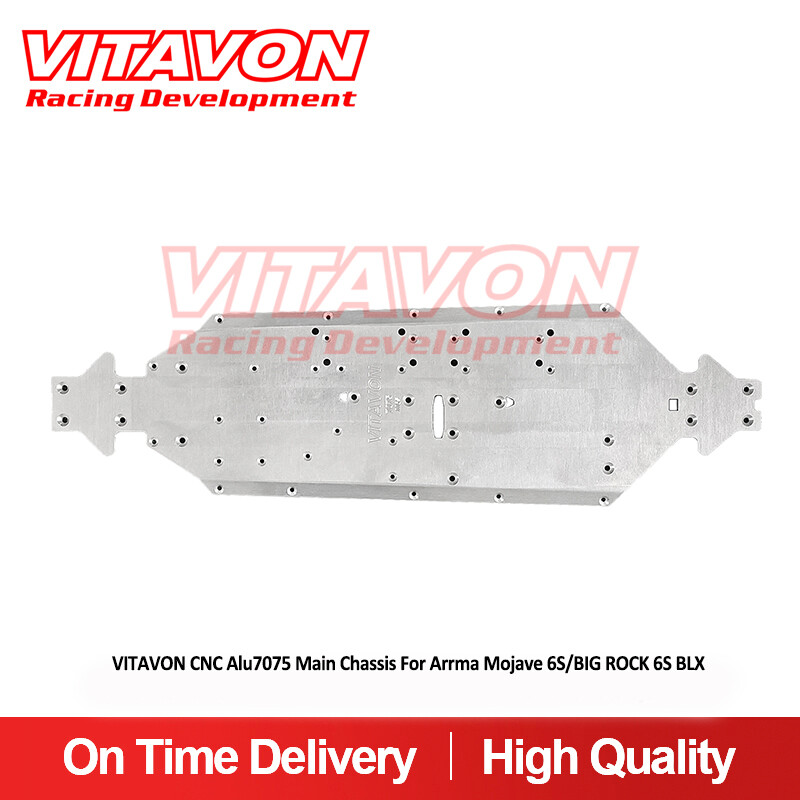 Vitavon CNC Alu 7075  Main Chassis 4mm For Arrma 6S Mojave Fireteam big rock 6S