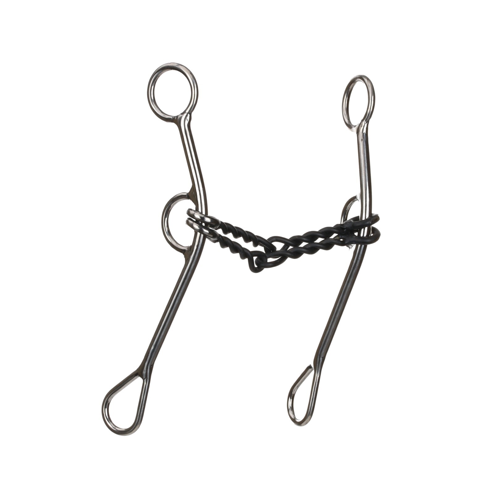 GAITED BIT Stainless Steel Double Twisted 5" Mouthpiece with 9" Cheeks