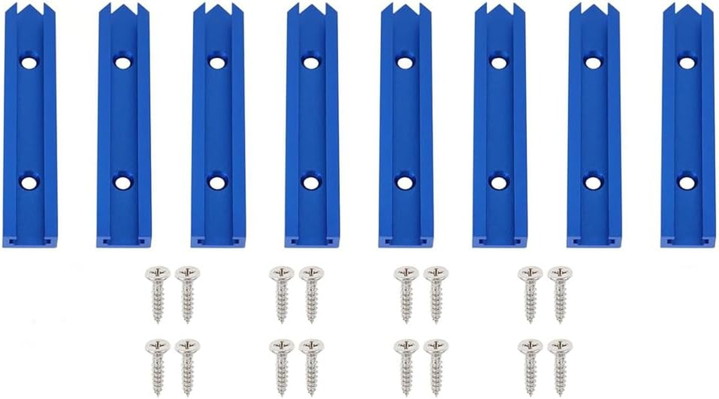 T-Track Intersection Kit Deep Blue Double Cut Profile 8-Piece 16 Screws Pro