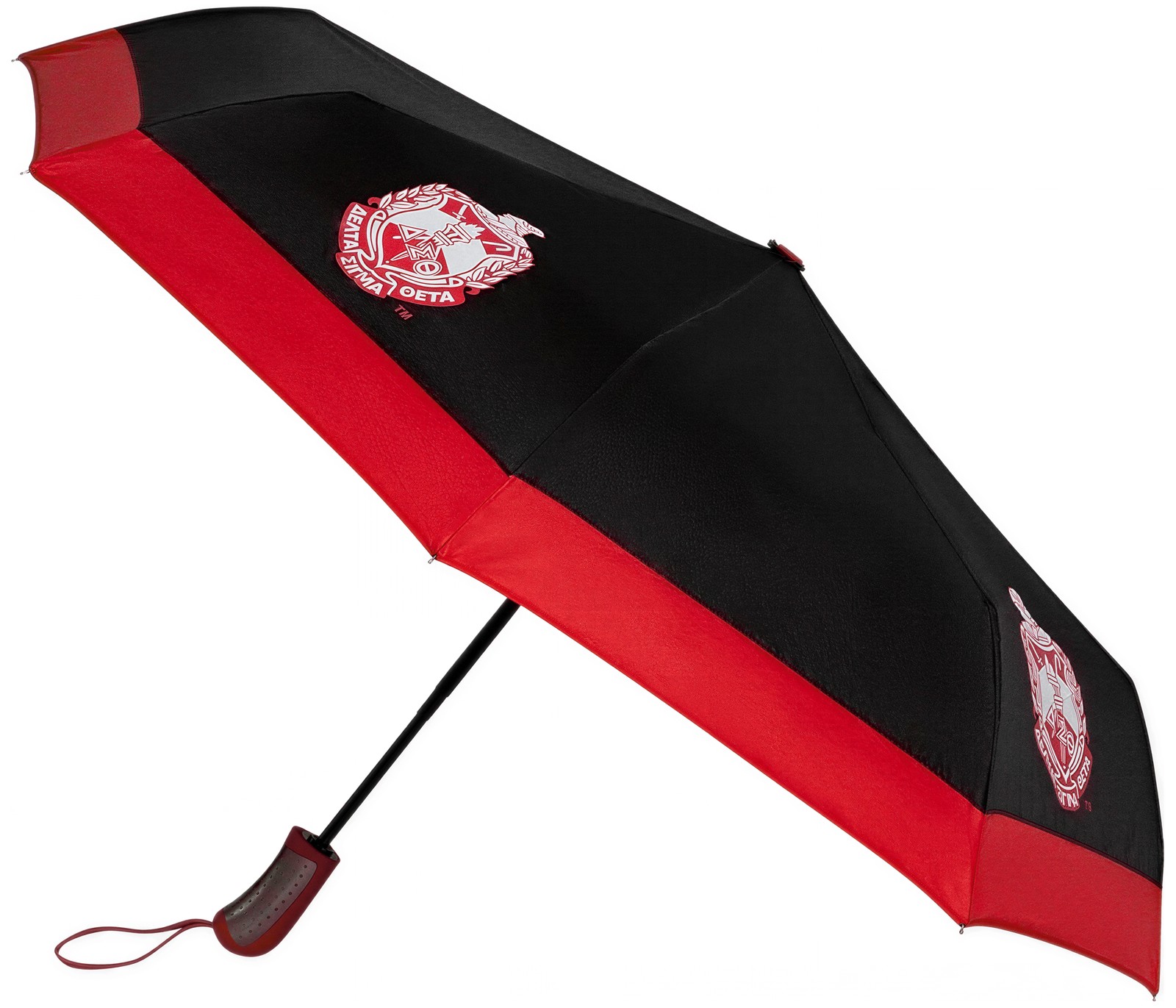 Delta Sigma Theta Mini Hurricane Umbrella [Black/Red - 23"]