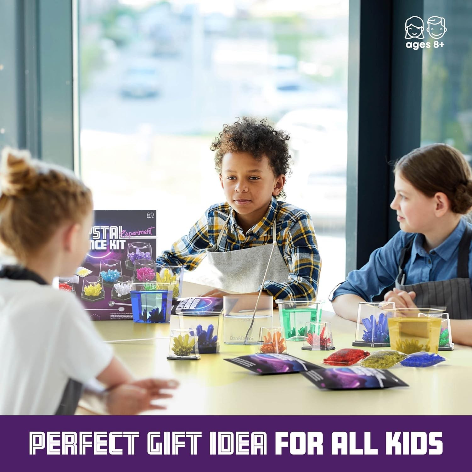 Kids Crystal Growing Science Kit – Fun STEM Experiments for Ages 8-14