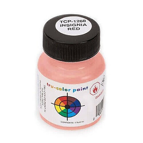 Tru-Color Insignia Red 1oz - Hobby and Model Solvent Paint - #1268