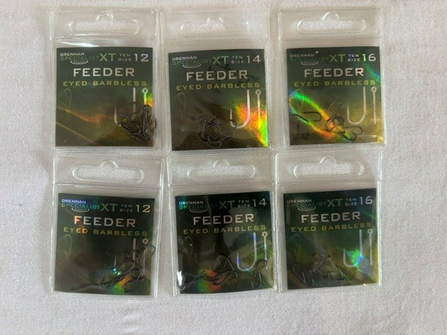 6 Packets of Drennan XT Feeder  Hooks  D29