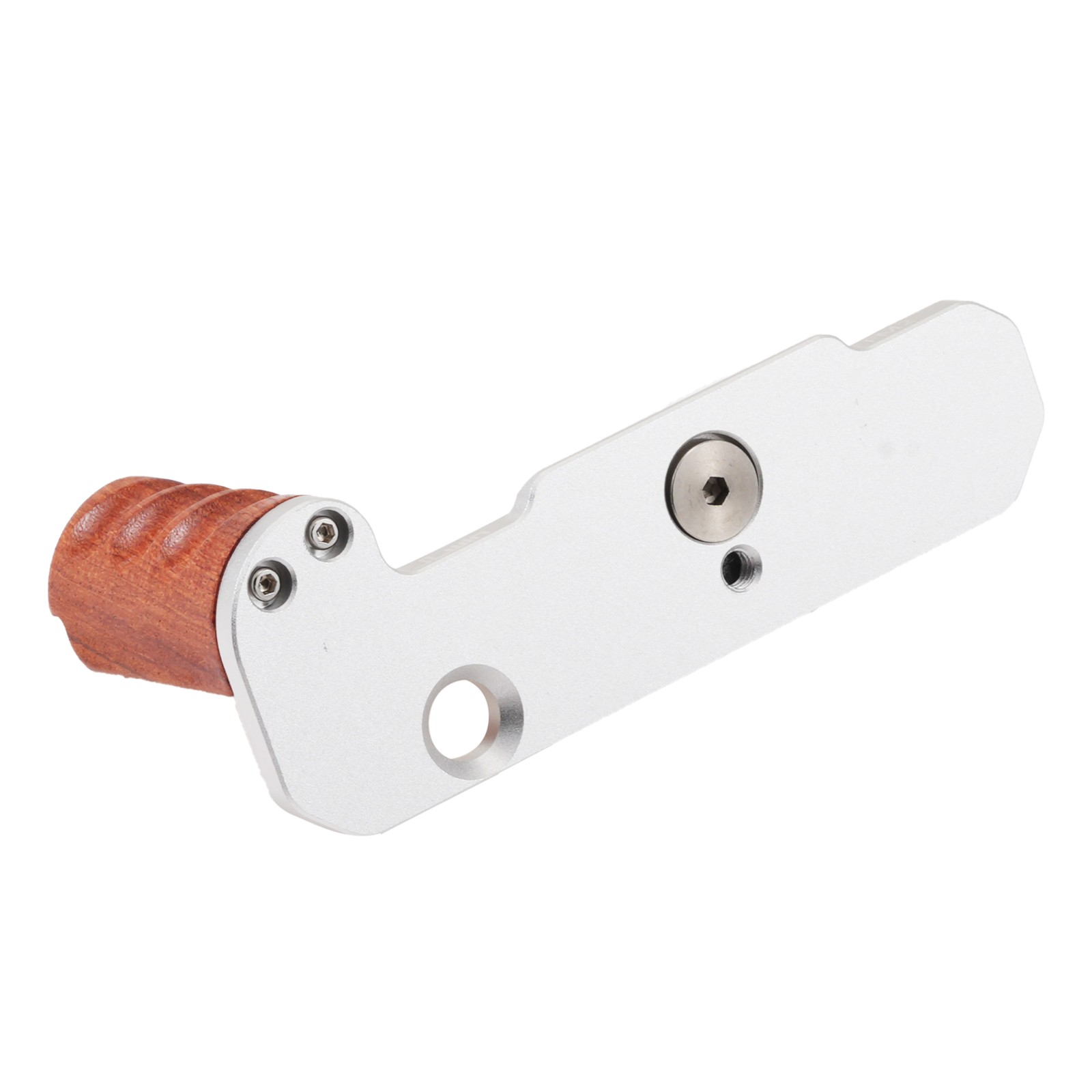 Wooden Handle Grip with Alu Quick Release L-Shaped Bracket For Nikon FM2 Silver