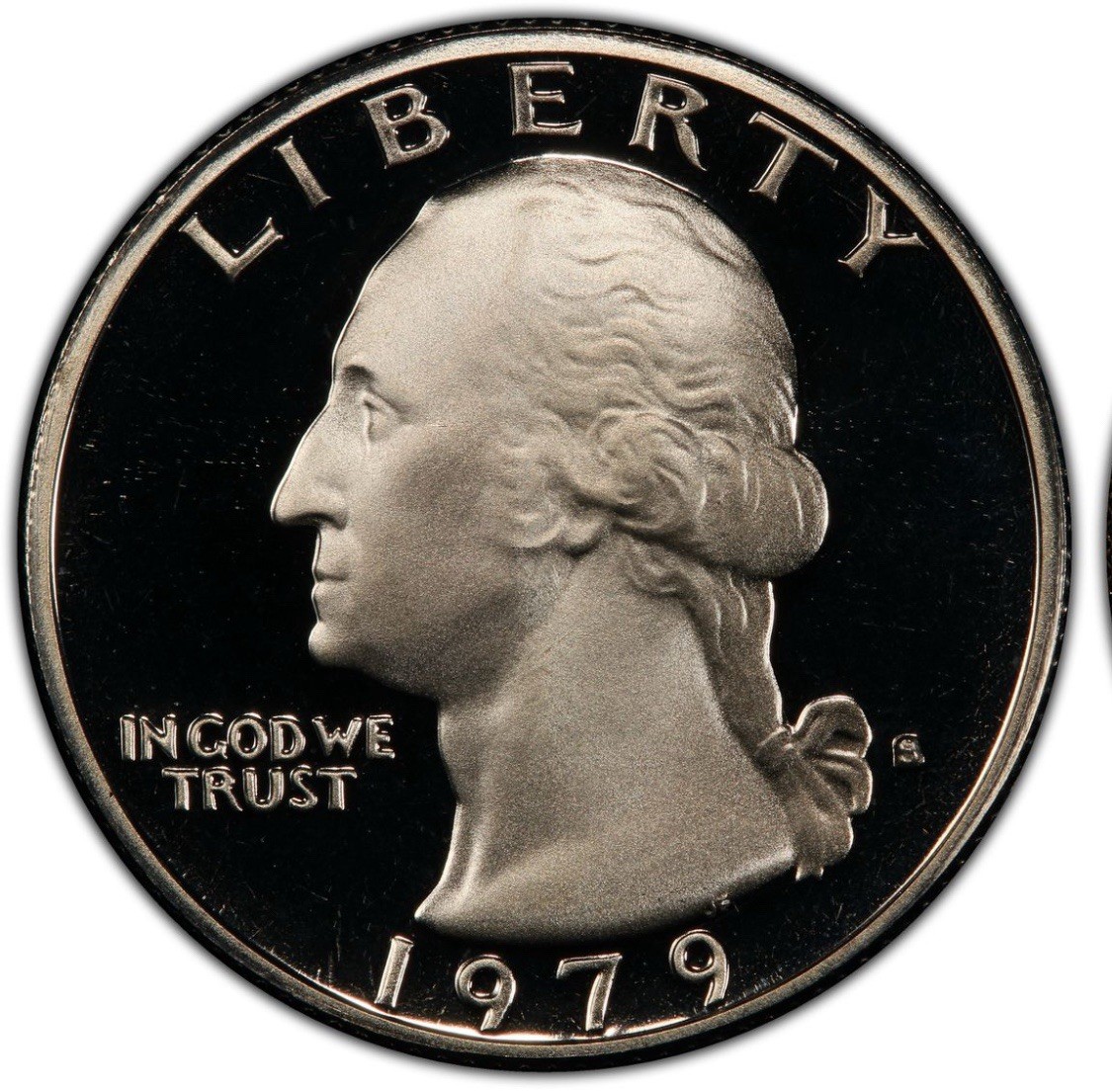 1979 S Type 1 GEM Proof Washington Quarter Filled S Mint Mark