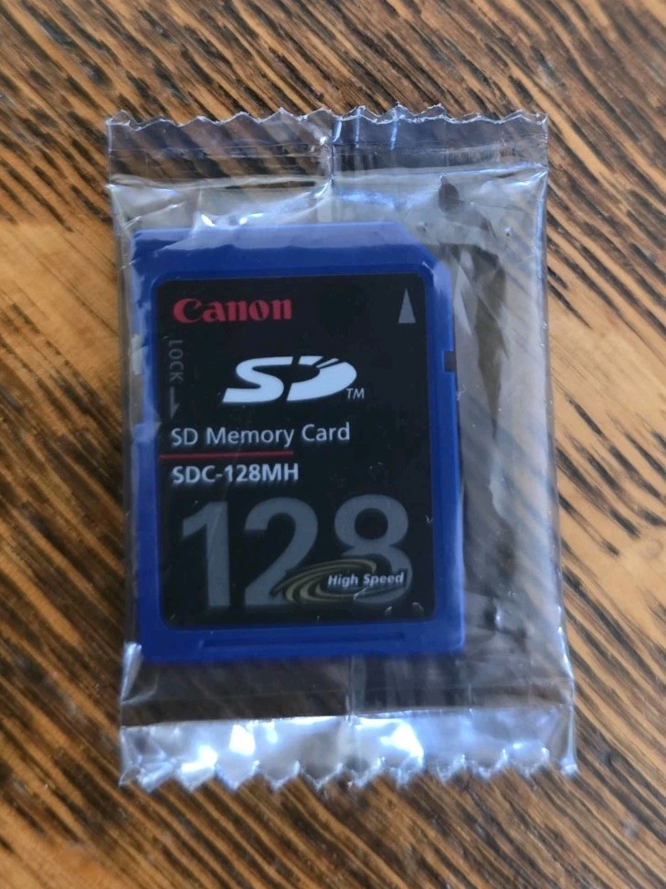 Genuine Canon 128MB high speed SD Memory Card SDC-128MH - NEW