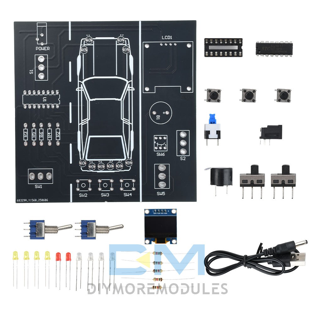 DIY Car Driving Simulation Soldering Practice Kit Electronic Kit Solder Kit