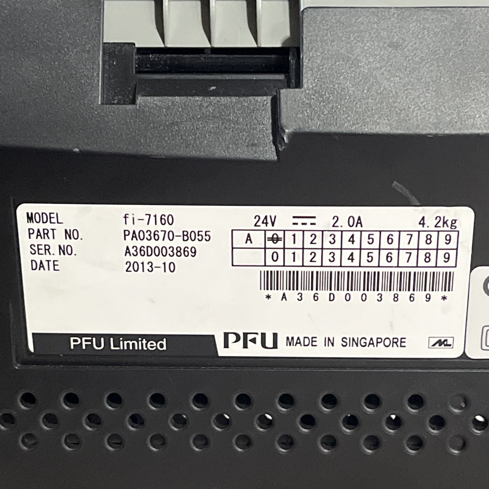 FUJITSU FI-7160 PRINTER