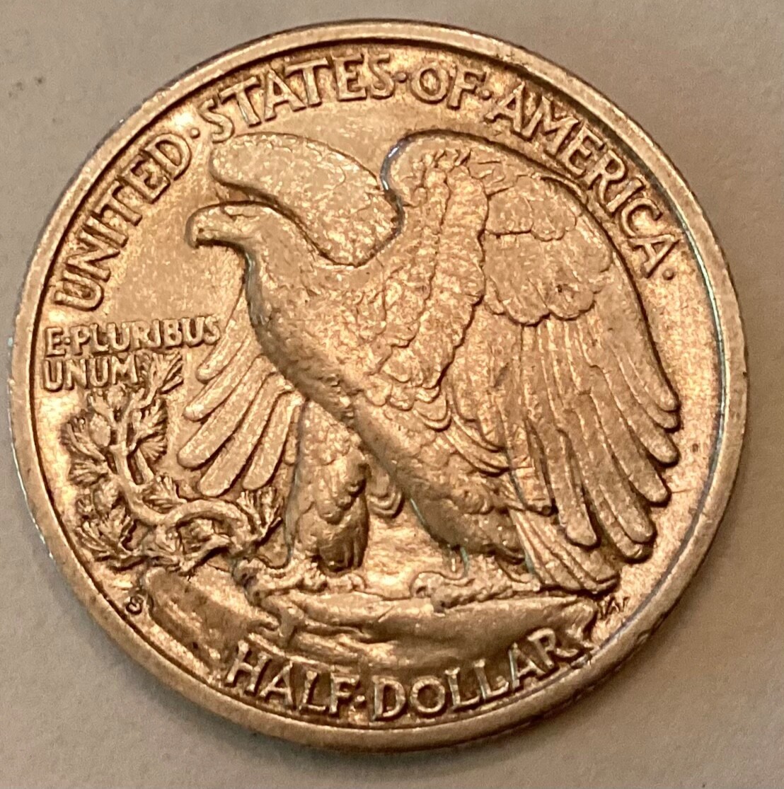 1939 S Walking Liberty Half Dollar cd -