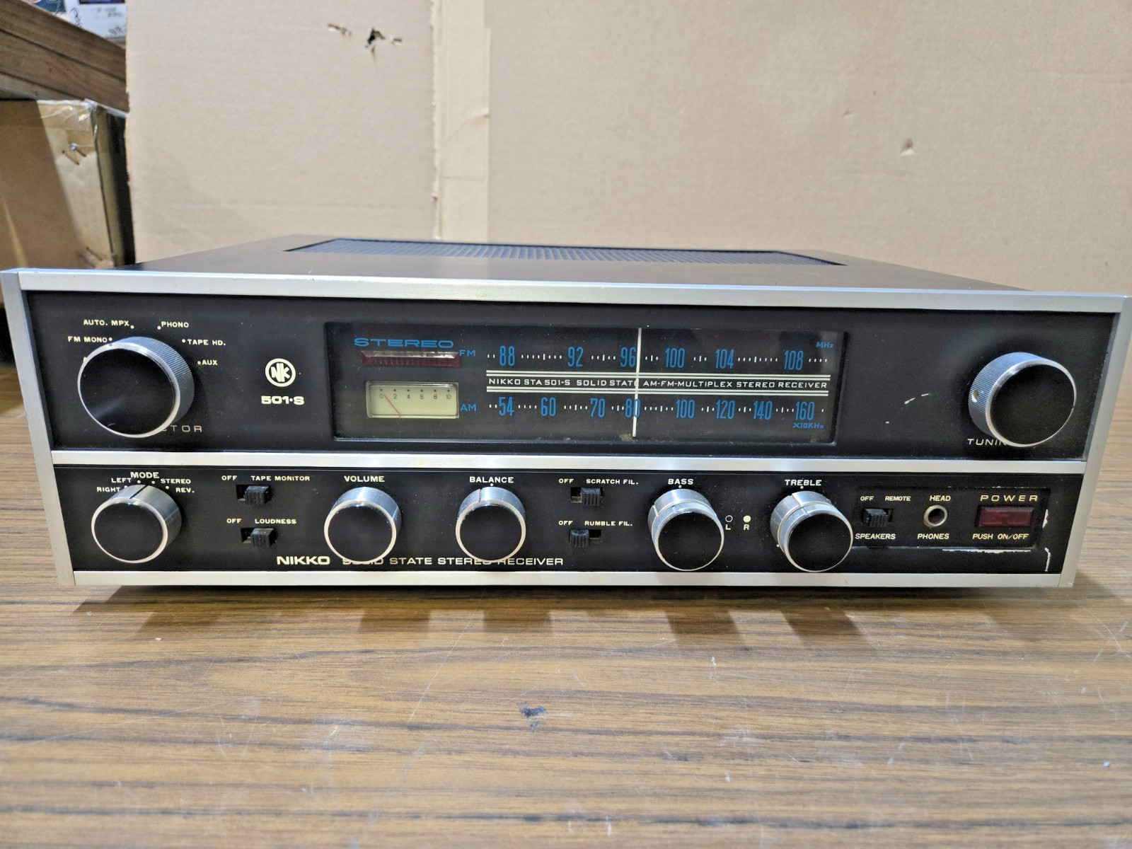 NIKKO STA 501-S Solid State AM/FM Multiplex Stereo Receiver Vintage Nice