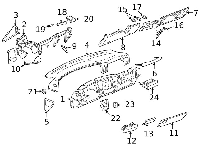 Genuine GM Lower Panel 15120373