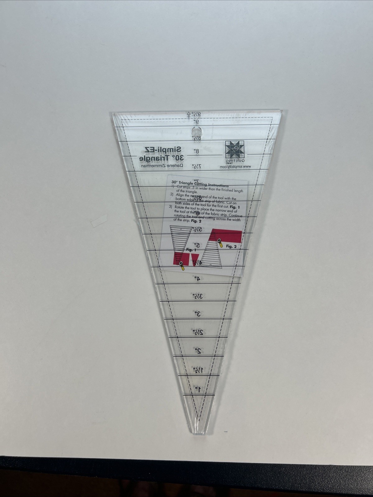 Simplicity Simpli-EZ 30 Degree Triangle Ruler Quilting Tool