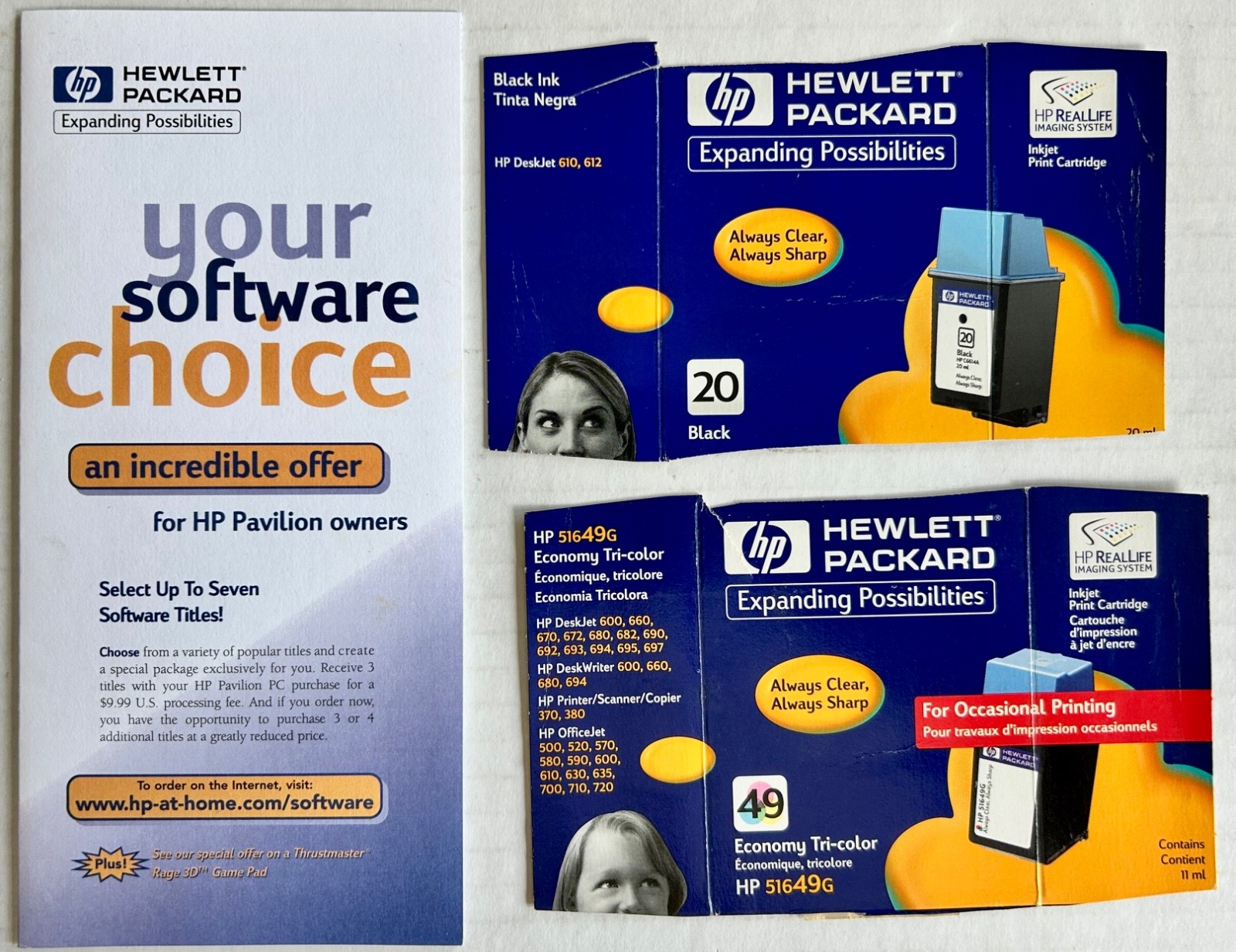 HP Deskjet 612C series printer software Disk, Manual, Poster, Instructions