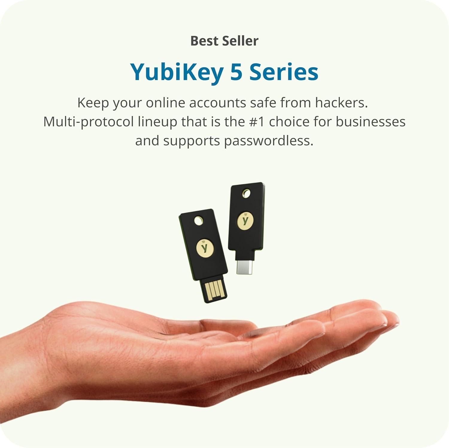 YubiKey 5C NFC - Multi-Factor authentication MFA Security Key and passkey, Co...