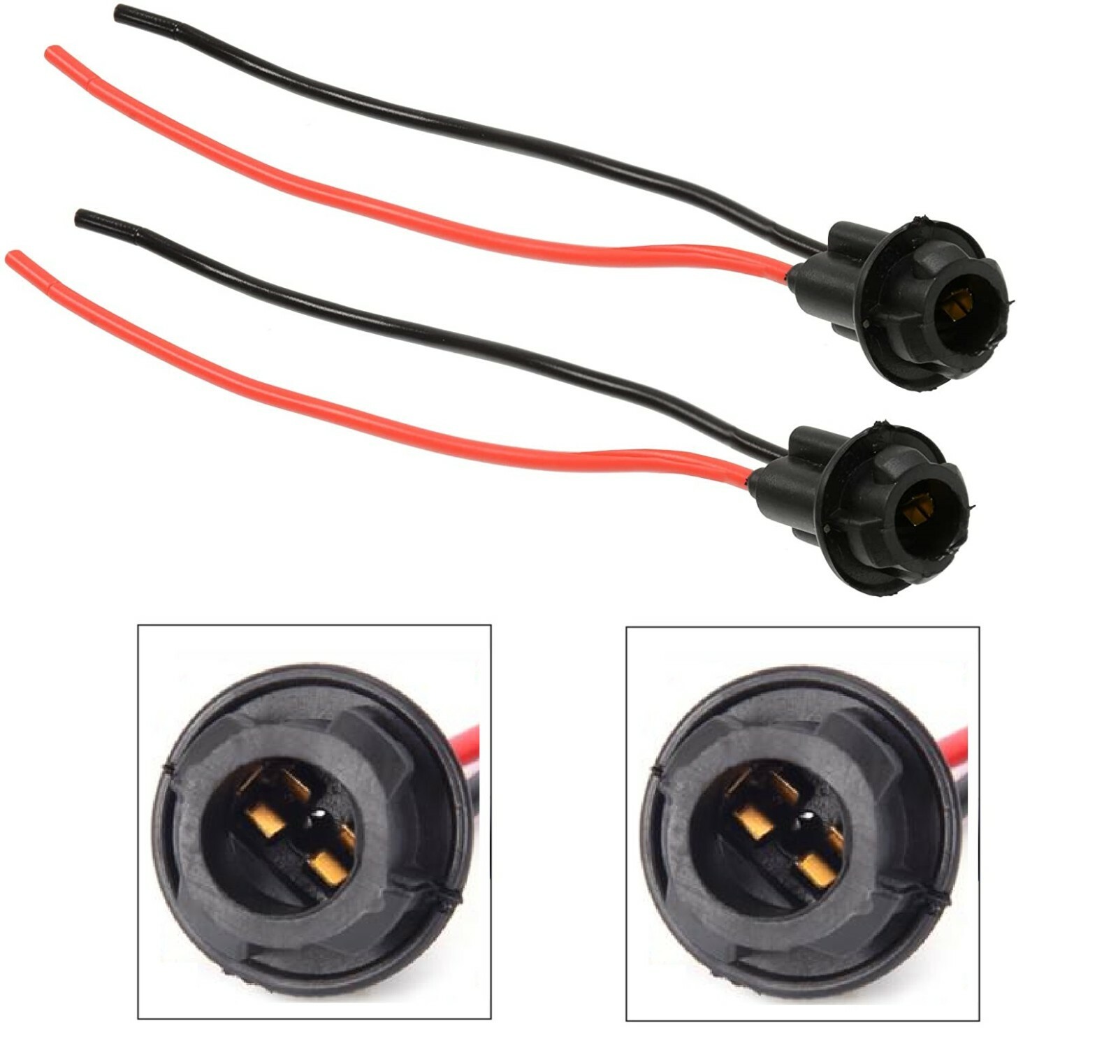 Universal Pigtail Wire Female Socket 194 Harness Front Side Marker Light Plug A
