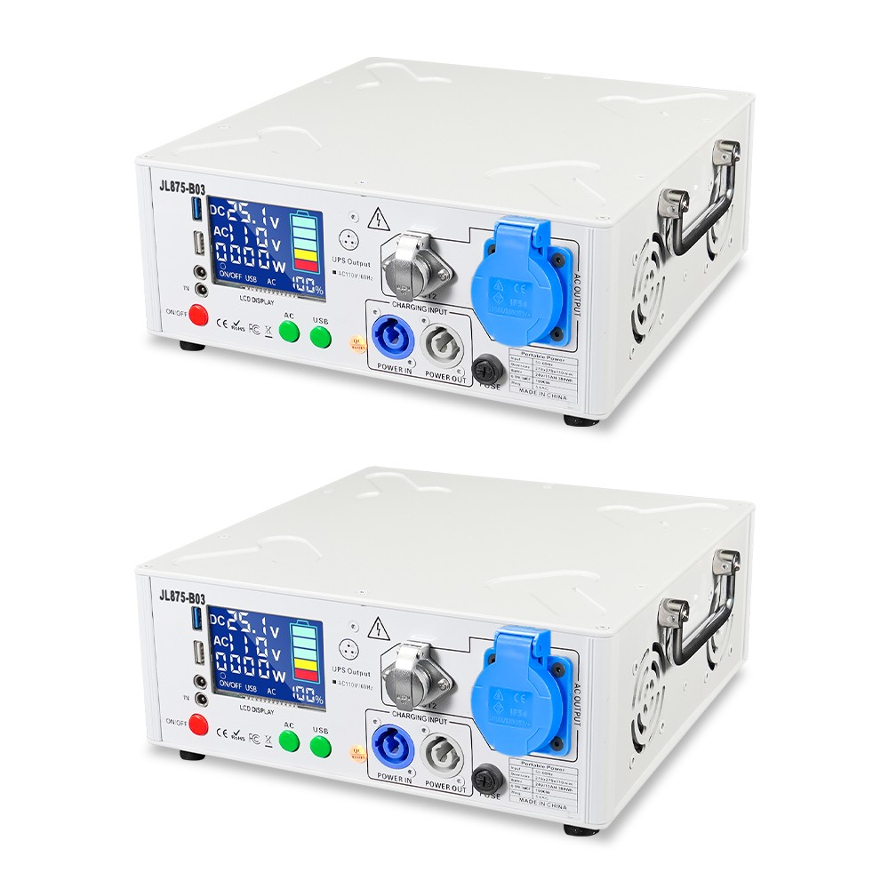 2units 1500W Cold Spark Machine Battery Pack Powered Base with Flight Case