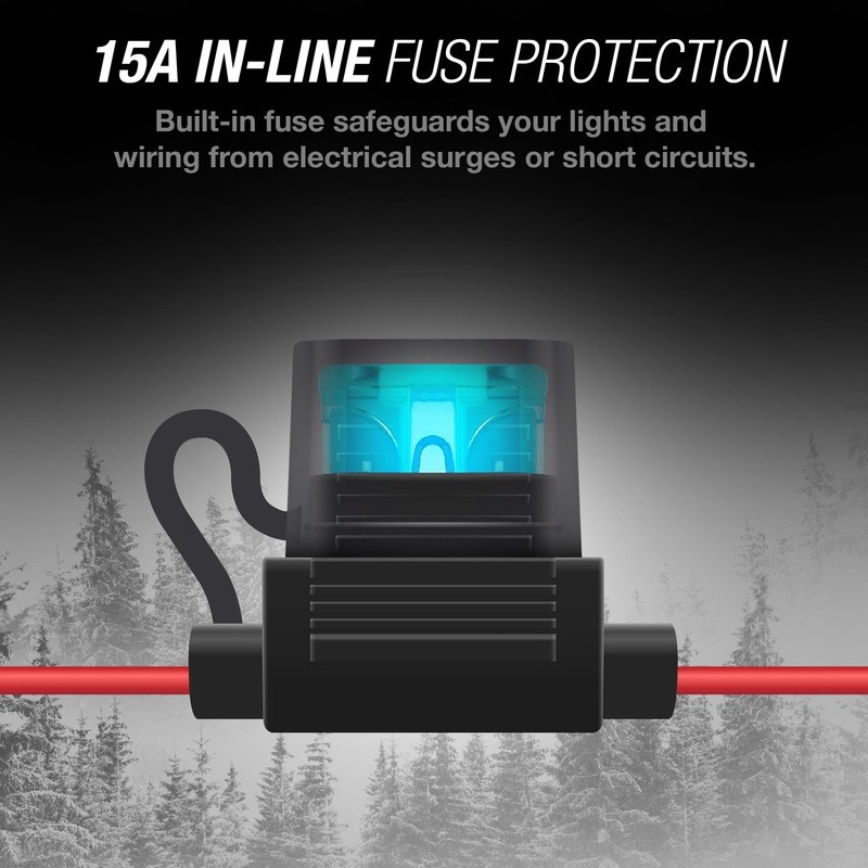 Elevate 2-Light Wiring Harness Wireless Control Off-Road Lighting Compatible 12V