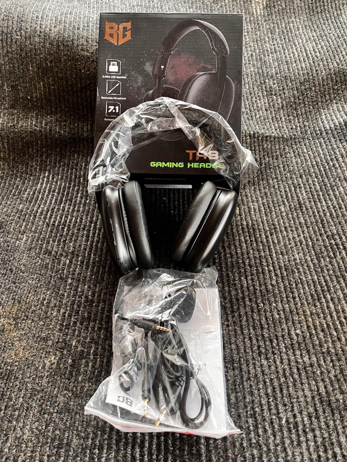 Brand New TA82 Gaming Headset. USB Launcher Removable Mic 7.1 Surround Sound.