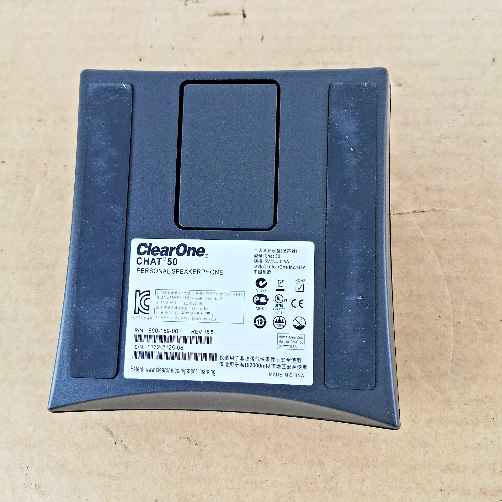 ClearOne Chat 50 USB Personal Speakerphone 910-159-001