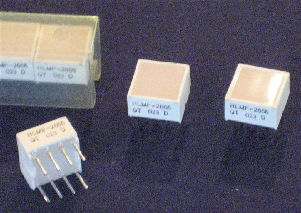 HLMP-2655 SINGLE RED LEDs  LED LIGHT ( Qty 5 )  *** NEW ***