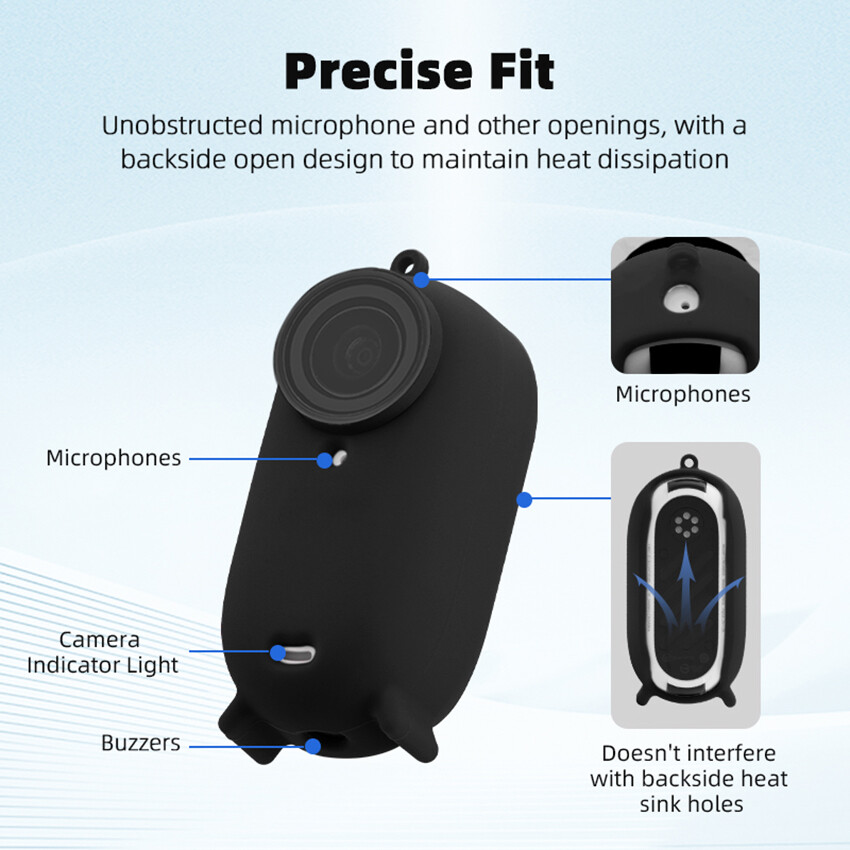 For Insta360 Go3/Go 3 Action Camera Silicone Protective Case Dust-proof Cover