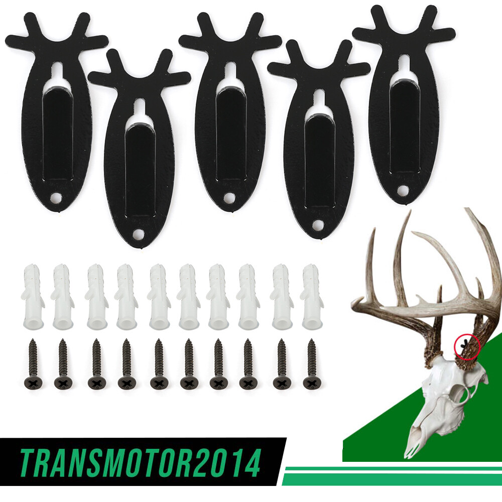 5x European Mount Wall Hanger Hook Set Deer Antelope Antler Skull Mount Bracket