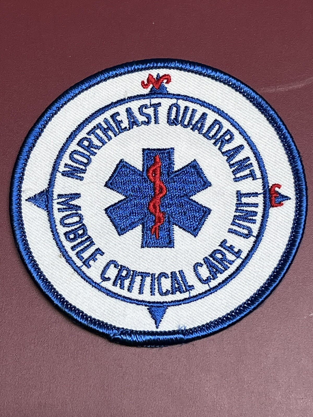 VINTAGE "NORTHEAST QUADRANT MOBILE CRITICAL CARE UNIT" PATCH